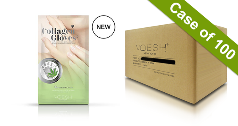 Voesh Deluxe Pedicure Collagen Gloves - CBD
