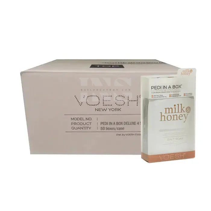 VOESH Pedi In a Box Ultimate 6 Step - Milk & Honey - Case of 30