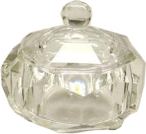 Crystal Glass Jar Hexagon
