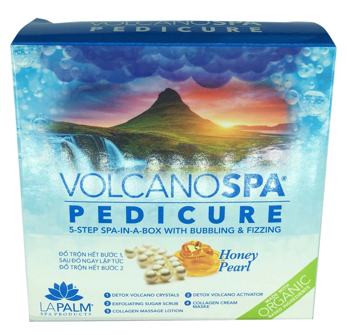 La Palm Volcano Deluxe Pedicure 5 Step - Honey Pearl - Kit