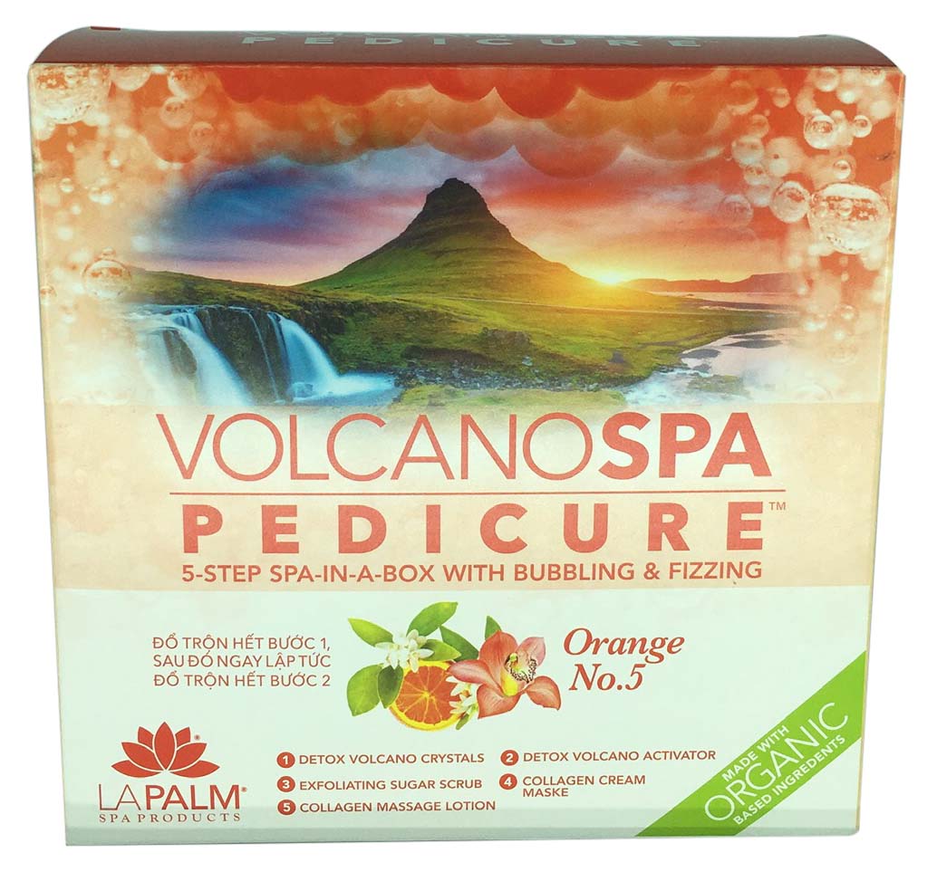 La Palm Volcano Deluxe Pedicure 5 Step - Orange No.5 - Case of 36
