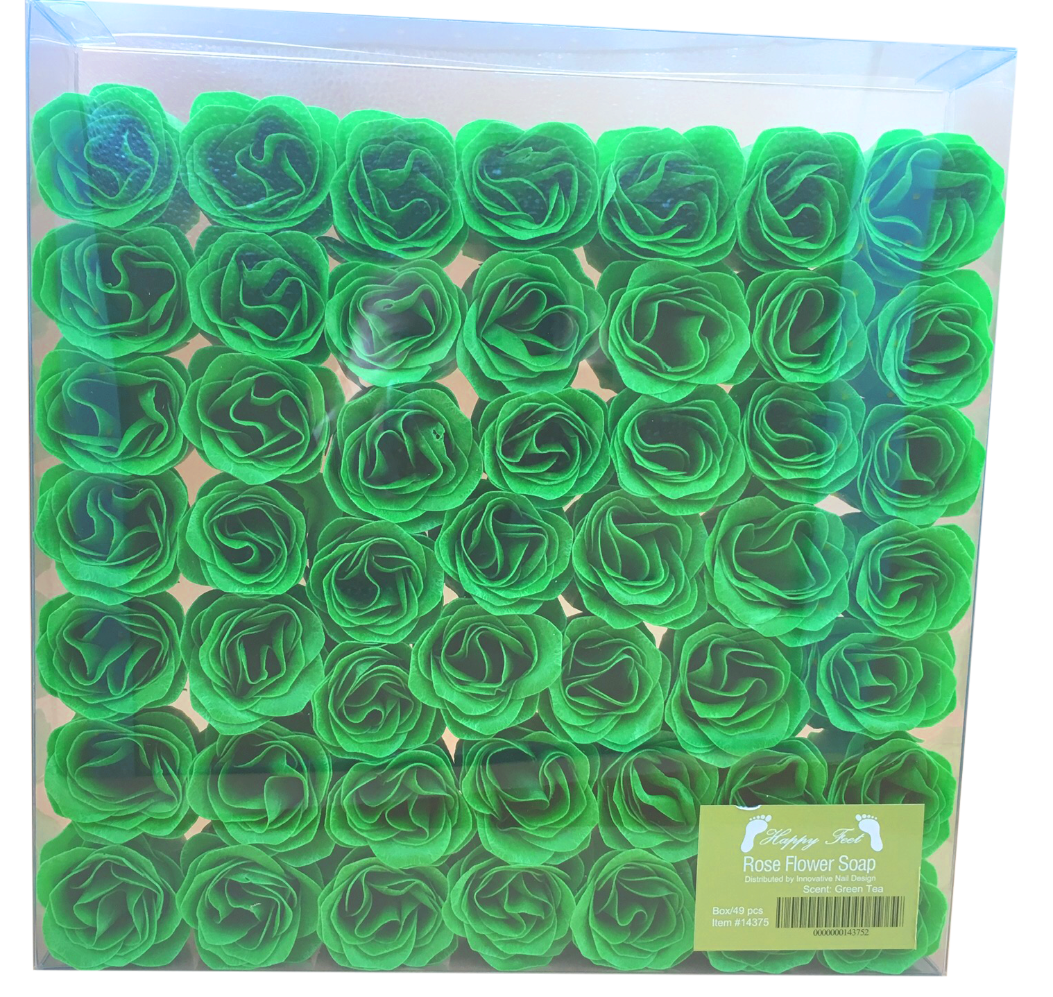 HappyFeet Petal Rose Flower Soap for Spa - Cucumber - 1 Box