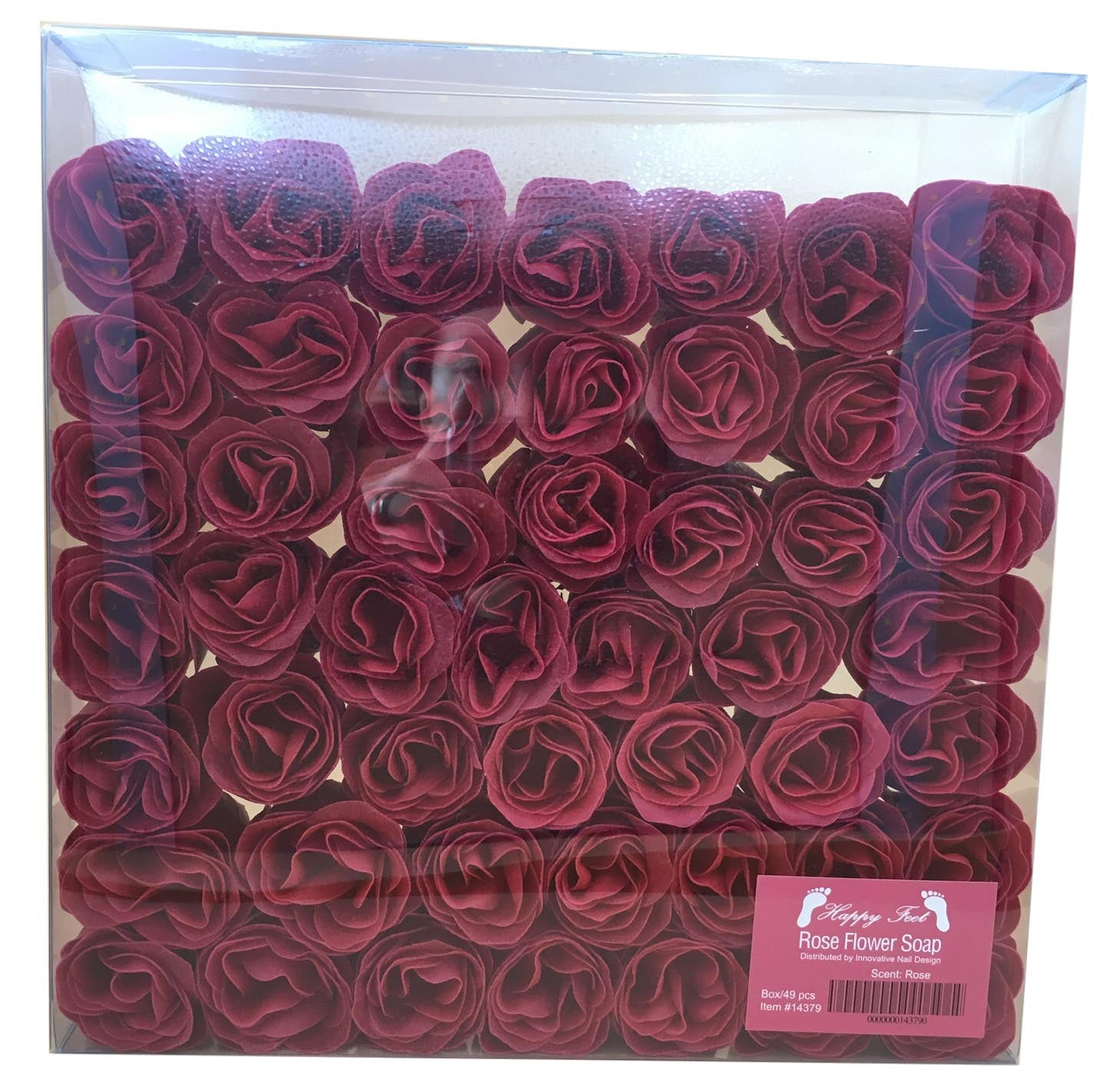 HappyFeet Petal Rose Flower Soap for Spa - Rose - Case of 20 Boxes