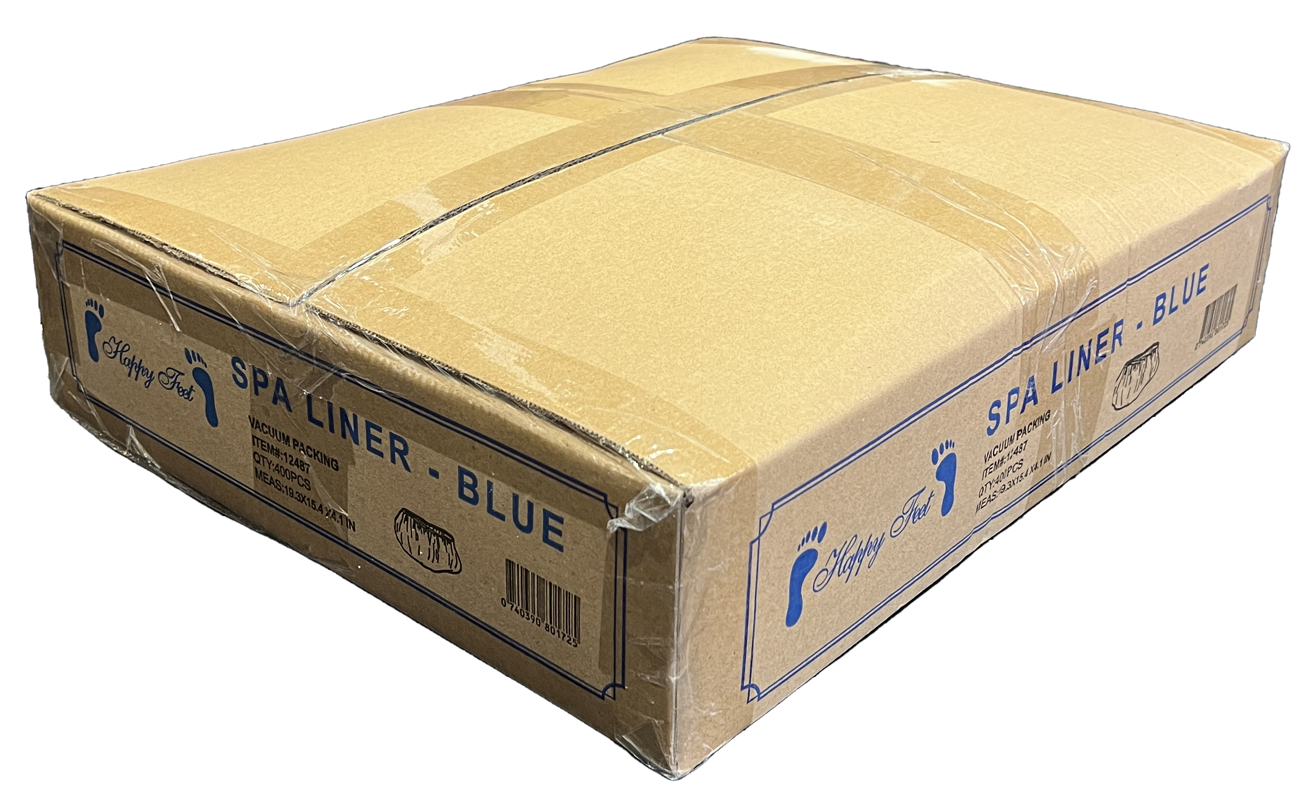 Tấm lót spa chăm sóc móng chân dùng một lần HappyFeet - Xanh dương_ LMT 100 hộp