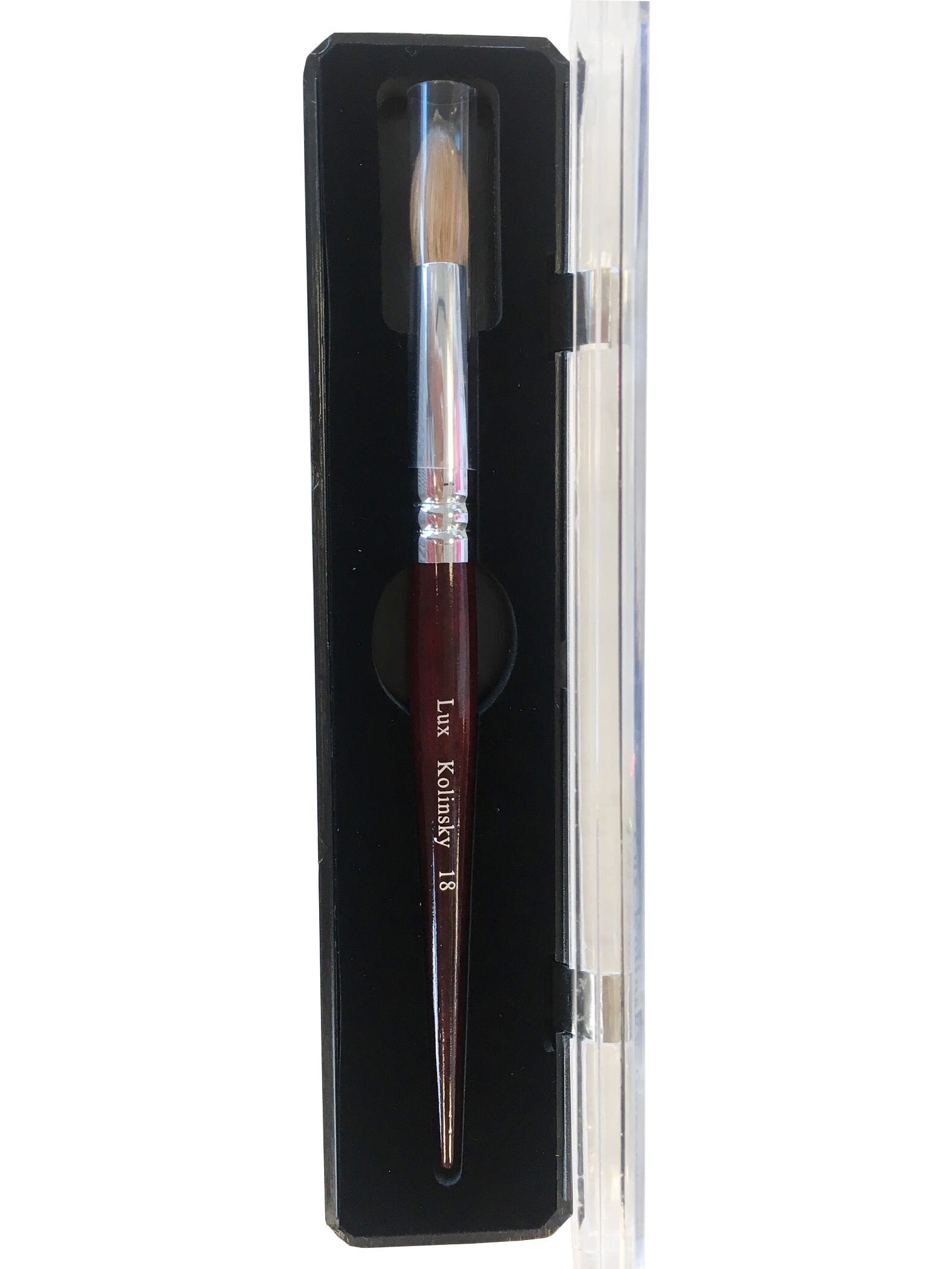 Lux Hình thật 100% Kolinsky Acrylic Nail Brush Round size #18