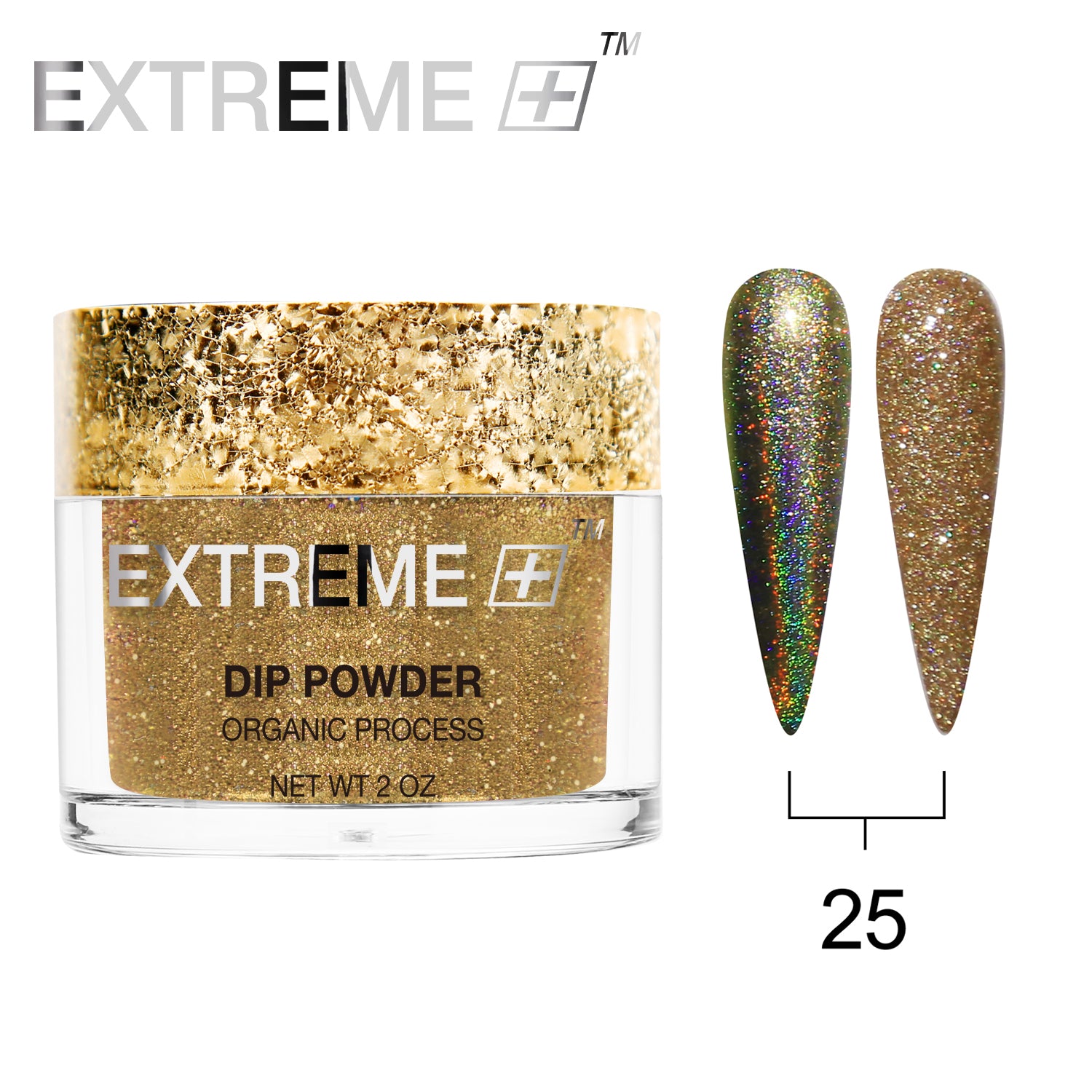 EXTREME+ Holo Chrome Dip Powder - #025