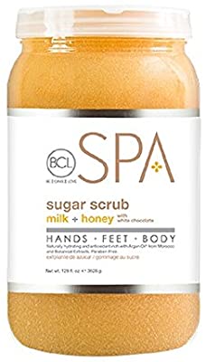 BCL Spa Sugar Scrub Milk & Honey With White Chocolate 128 oz - Case of 4