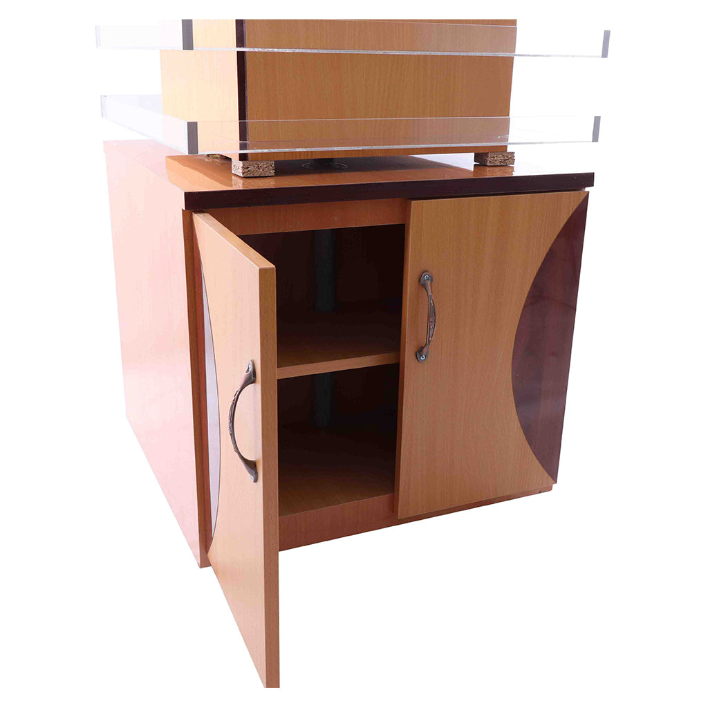 Powder & Polish Display Stand - 600 - Light Wood