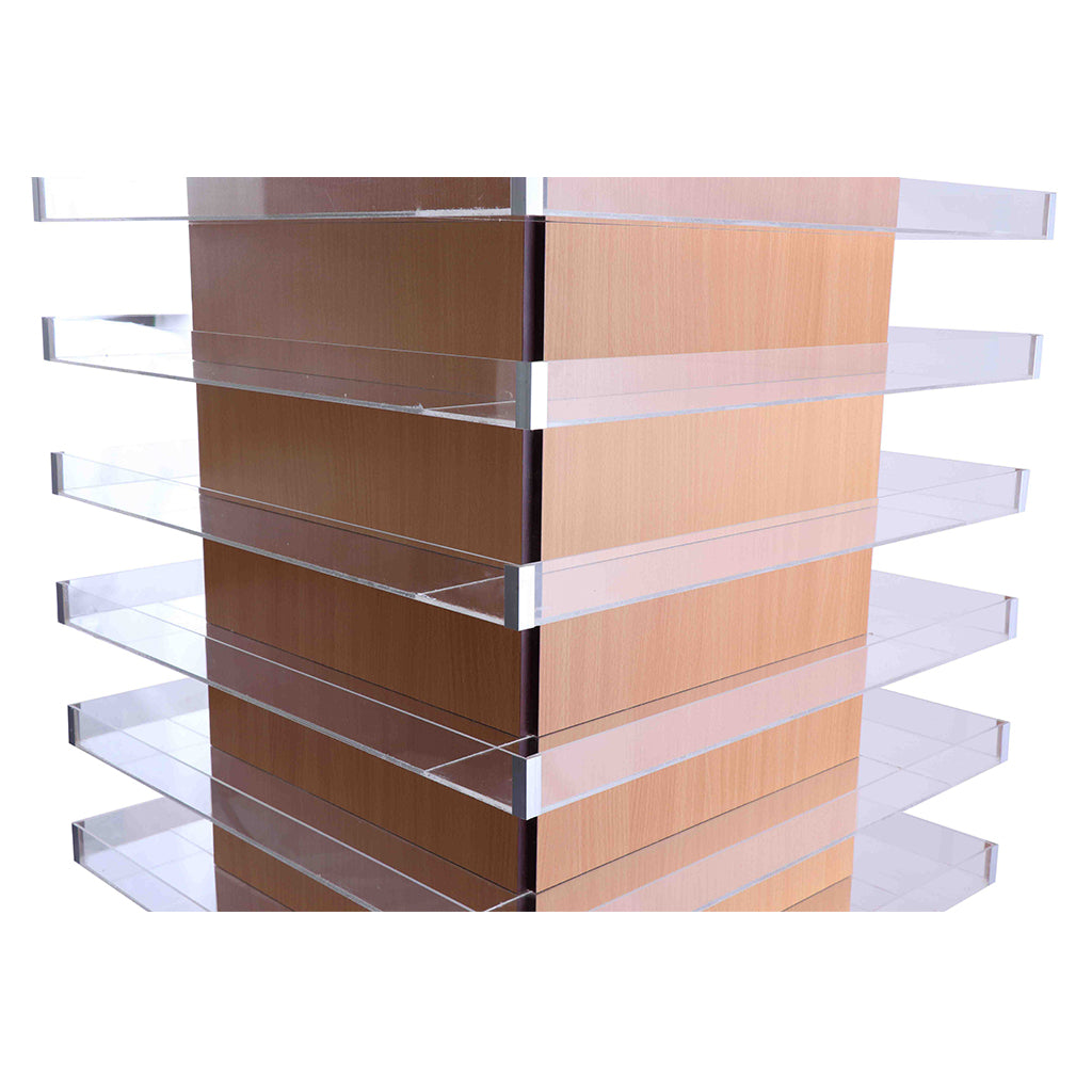 Powder & Polish Display Stand - 600 - Light Wood