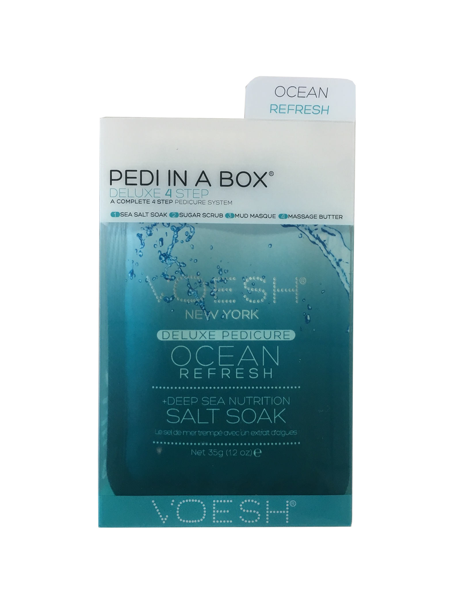 VOESH Deluxe Pedicure 4 Step - Ocean Refresh - Case of 50