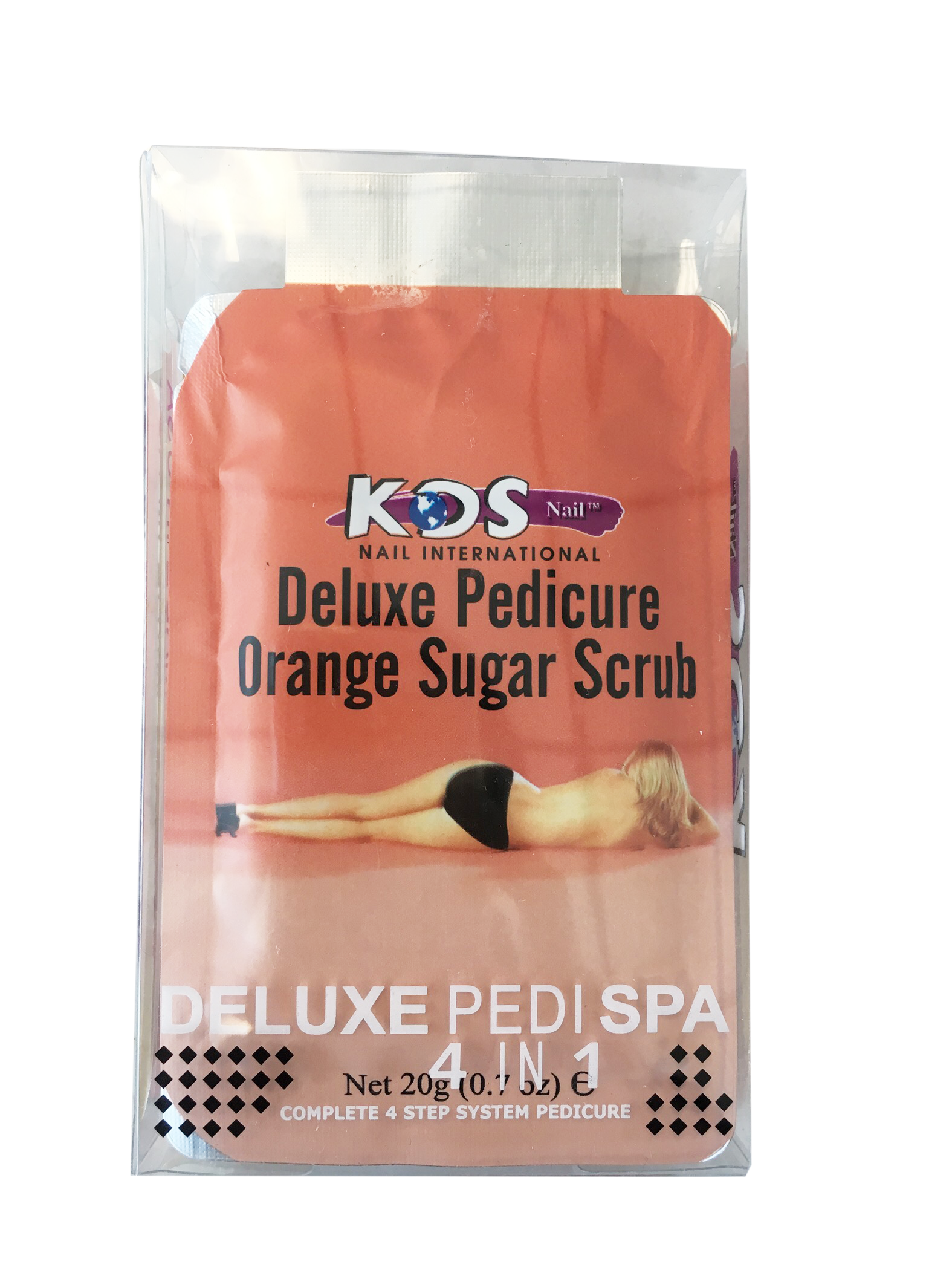 KDS Deluxe Pedicure 4 Step - Orange - Case of 88