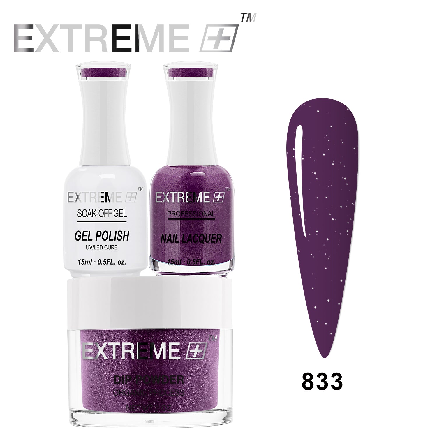 Bộ Combo EXTREME+ 3 trong 1 - Gel, Sơn mài & Nhúng - #833