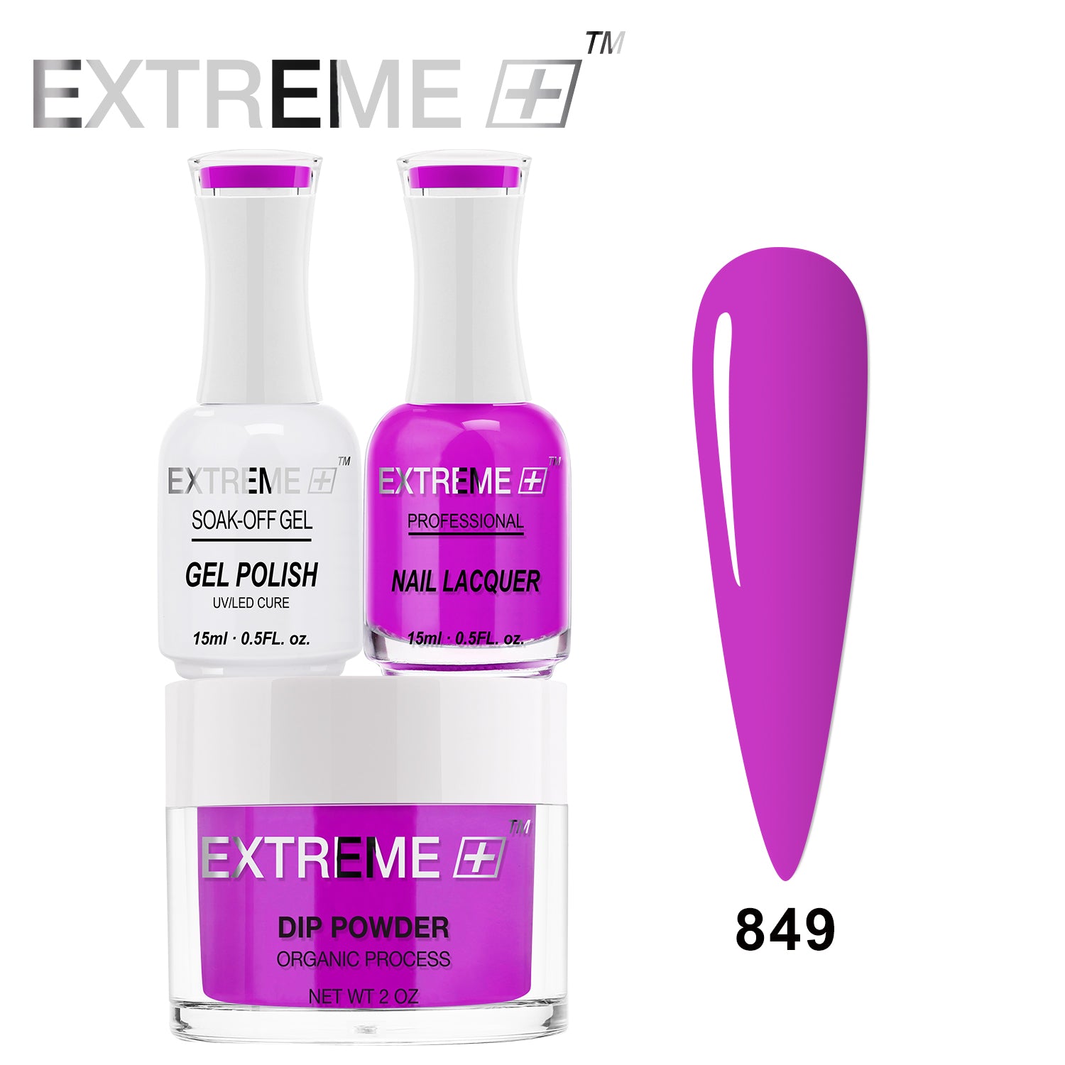 Bộ Combo EXTREME+ 3 trong 1 - Gel, Sơn mài & Nhúng - #849