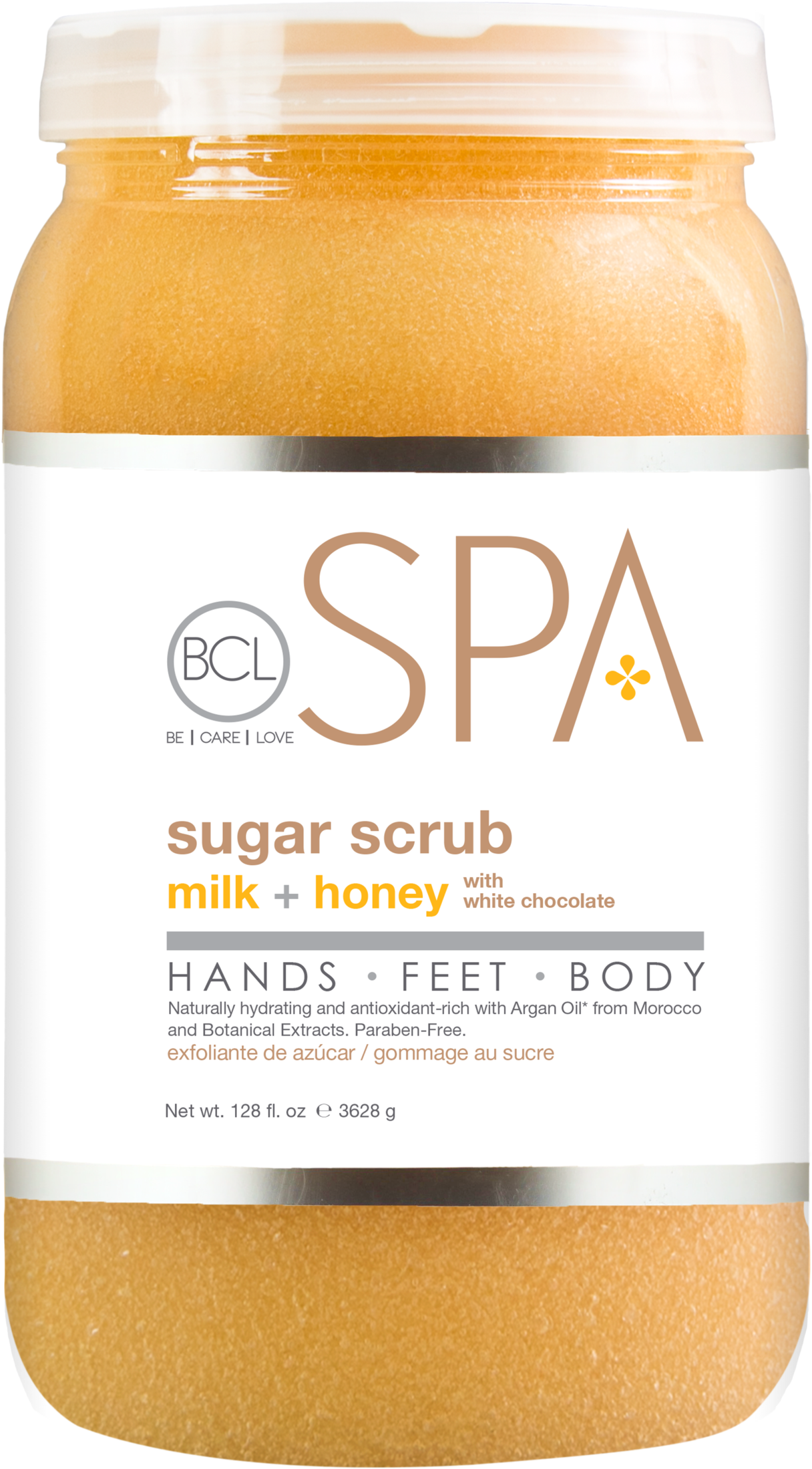 BCL Spa Sugar Scrub Milk & Honey With White Chocolate 128 oz - Case of 4