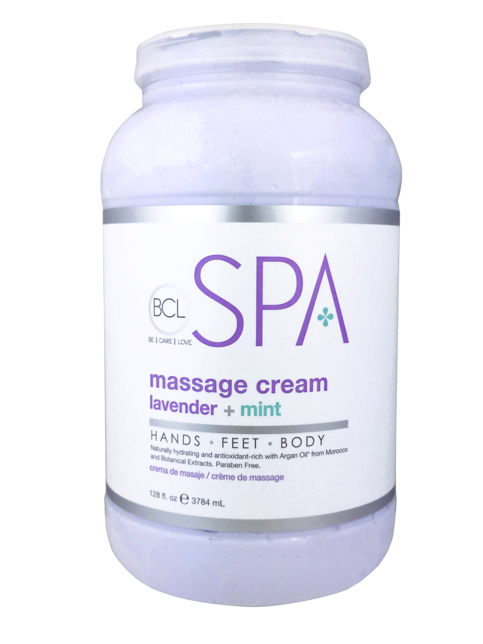 BCL Spa Massage Cream Lavender + Mint (128 oz) - Gallon