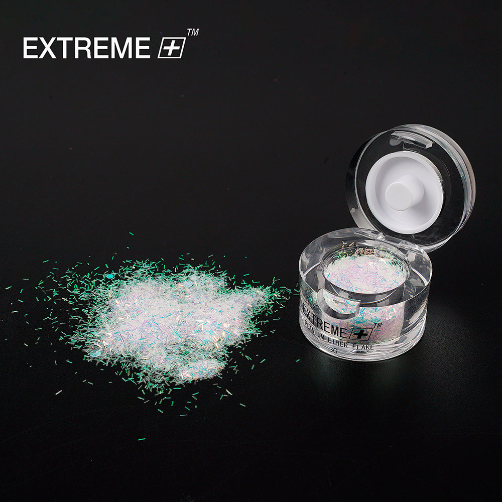 EXTREME+ Bộ móng bột sequin ánh xanh / 6 màu