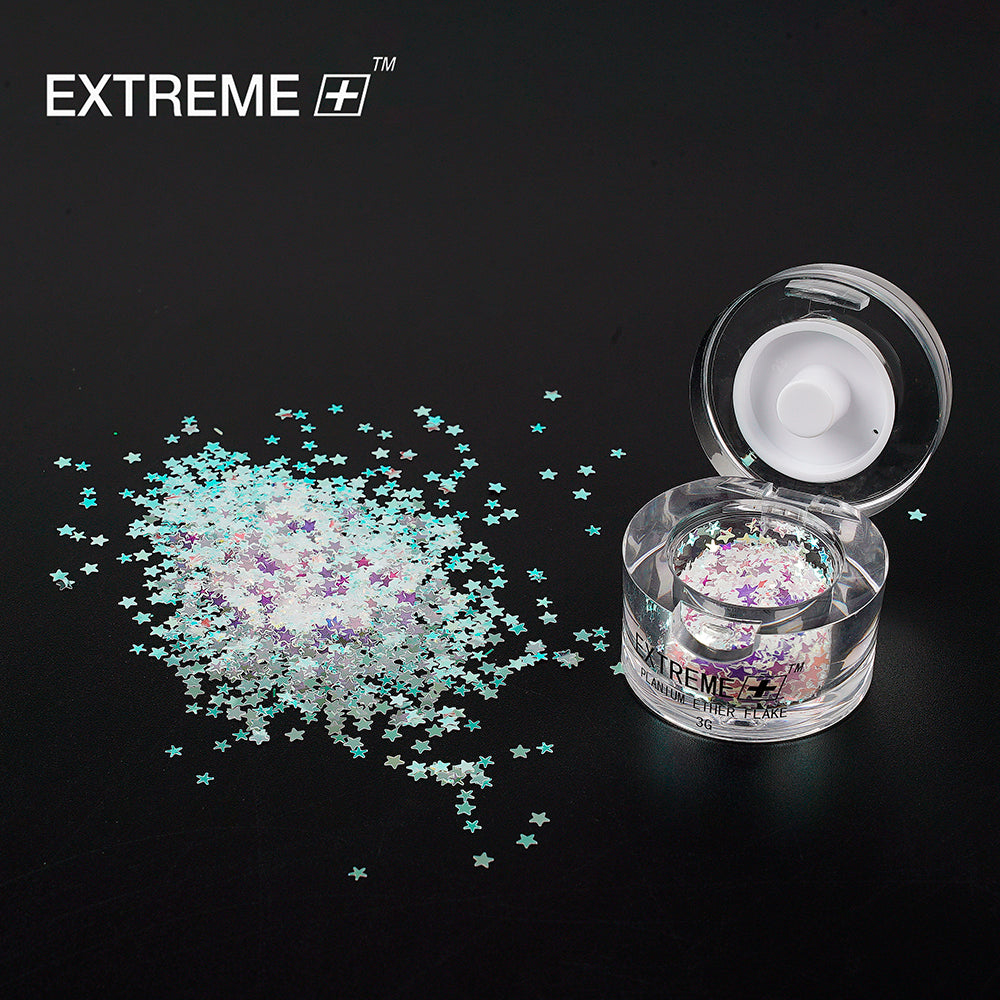 EXTREME+ Bộ móng bột sequin ánh xanh / 6 màu