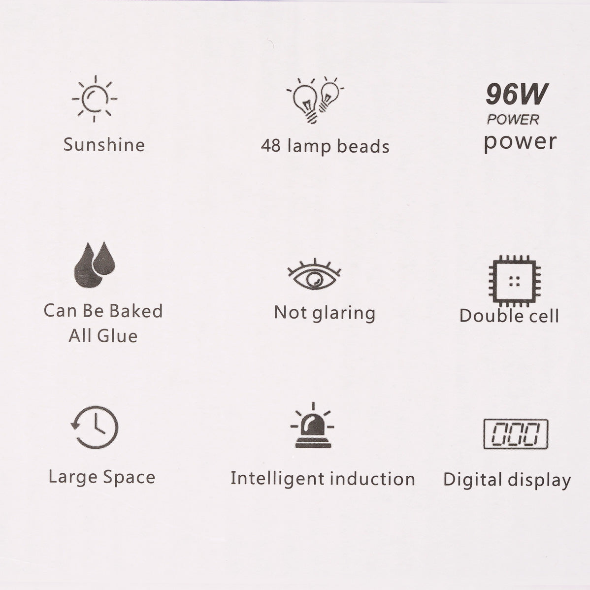 Đèn làm móng tay UV LED EXTREME+ Pro EV01 96W không dây, sạc lại được - Xanh cầu vồng