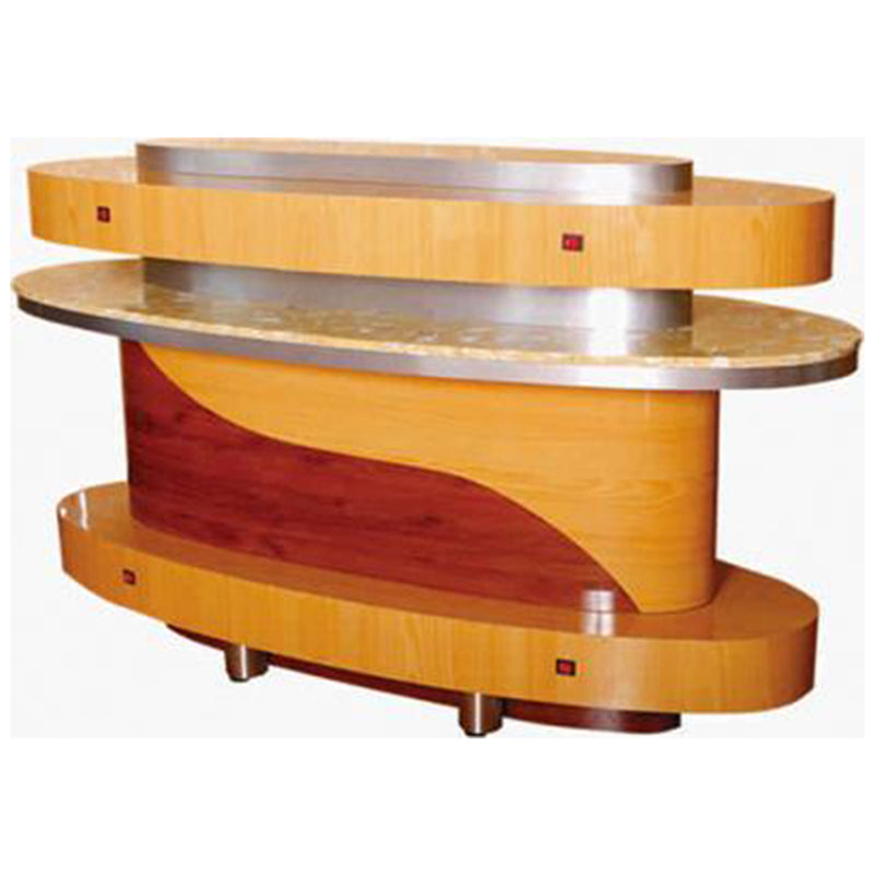 Nail Dryer Table - D06 Oval - Light Wood