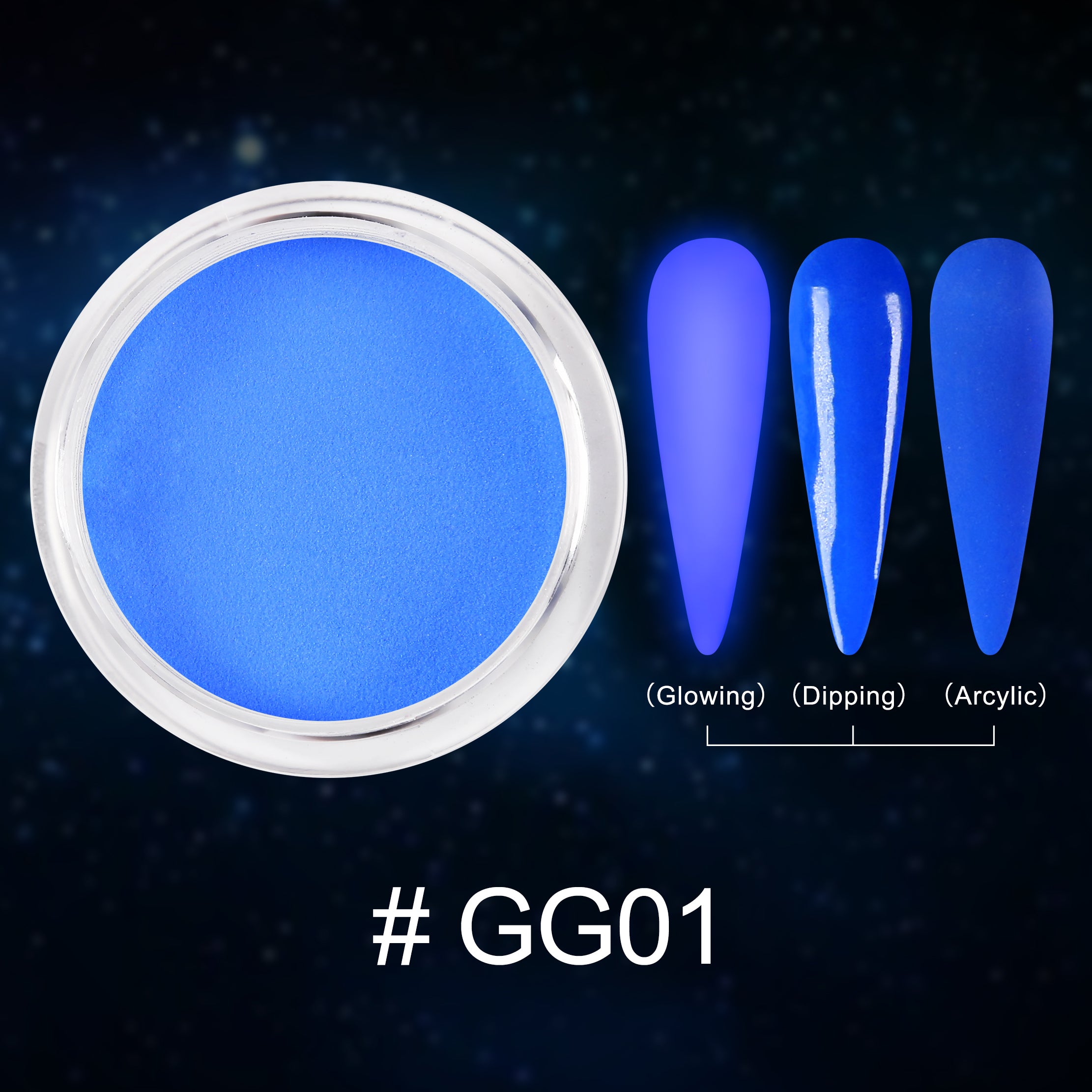 EXTREME+ SUPER Glow in the Dark Dip Powder 2 oz - #001