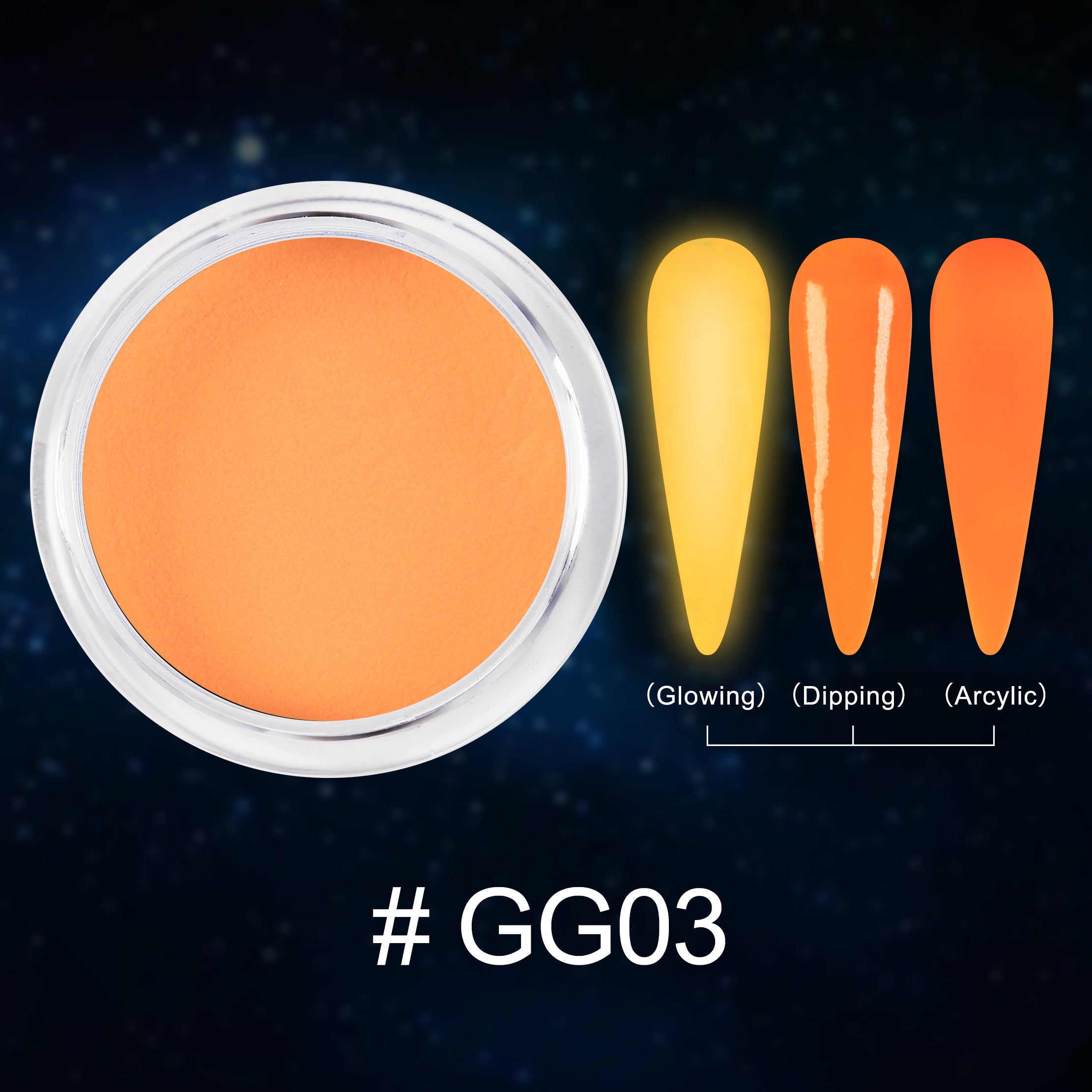 EXTREME+ SUPER Glow in the Dark Dip Powder 2 oz - #003