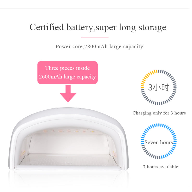 EXTREME + Đèn LED móng tay không dây & có thể sạc lại Máy sấy móng tay UV Led không dây 48W chuyên nghiệp