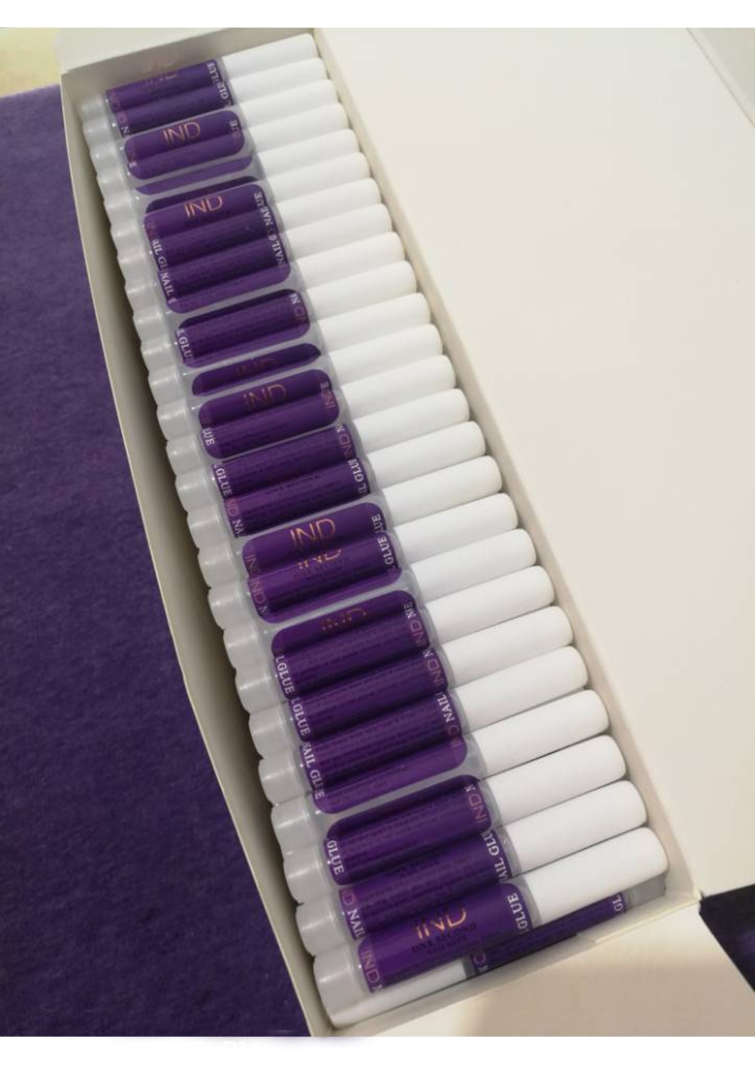 4 PCS IND Nail Tip Glue - Adhesive Super Bond For Acrylic Nails Tips - 0.07 oz for each glue