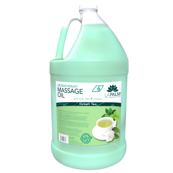 La Palm - Massage Oil - Green Tea - Case
