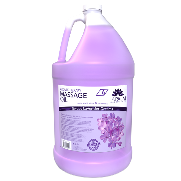 La Palm - Massage Oil - Lavender - Case of 4