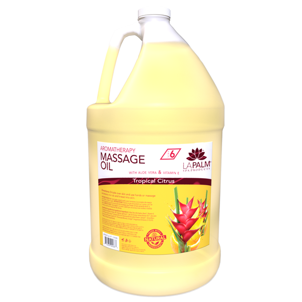 La Palm - Dầu massage - Hương cam quýt nhiệt đới - Hộp 4