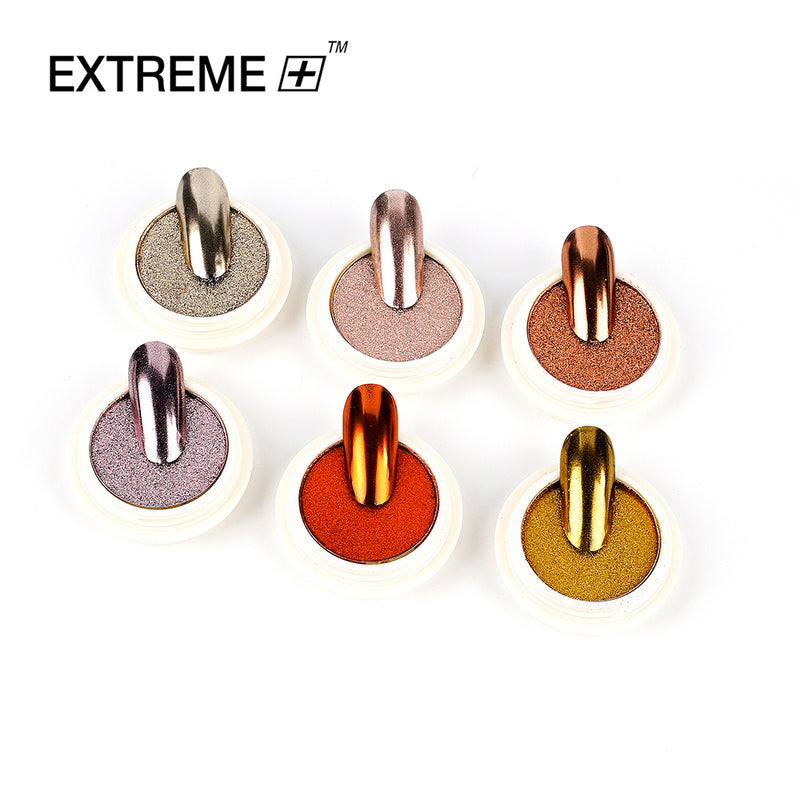 EXTREME+ Metallic Mirror Effect Chrome Powder Kit 6 colors