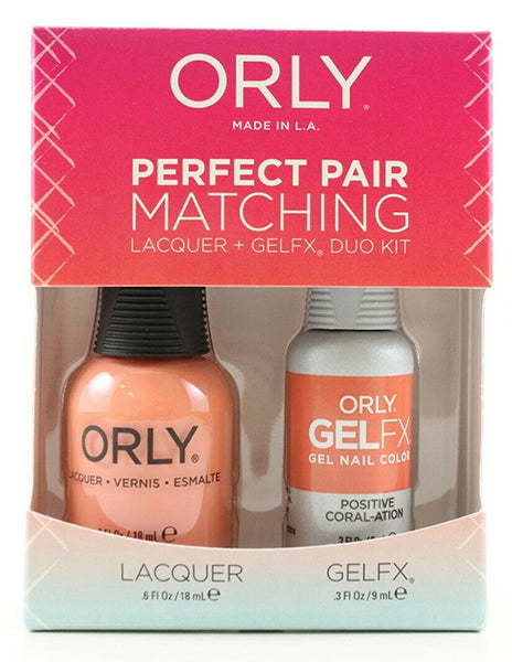Orly Gel Matching Set #3100014 - Positive Coral-ation