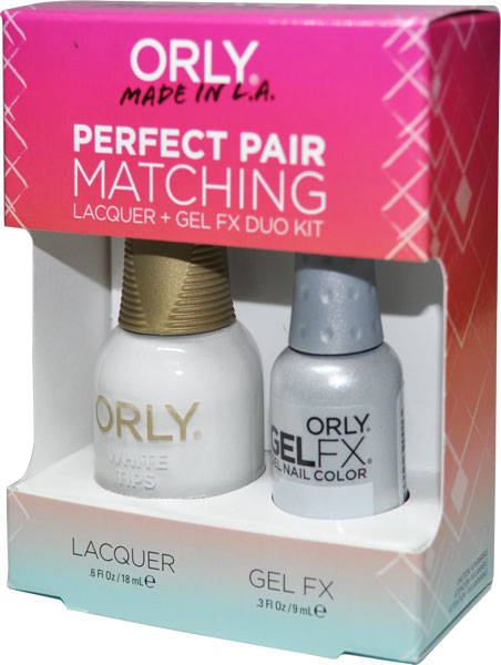 Orly Gel Matching Set #31100 - White Tips