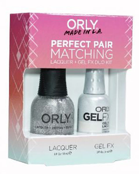 Orly Gel Matching Set # 31147 - Prisma Gloss Silver