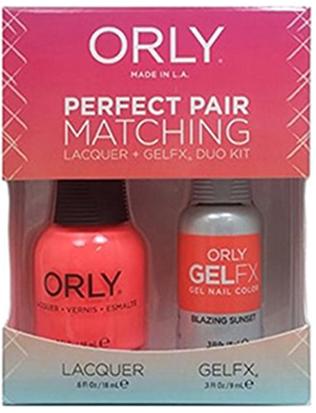 Orly Gel Matching Set # 31228 - Blazing Sunset