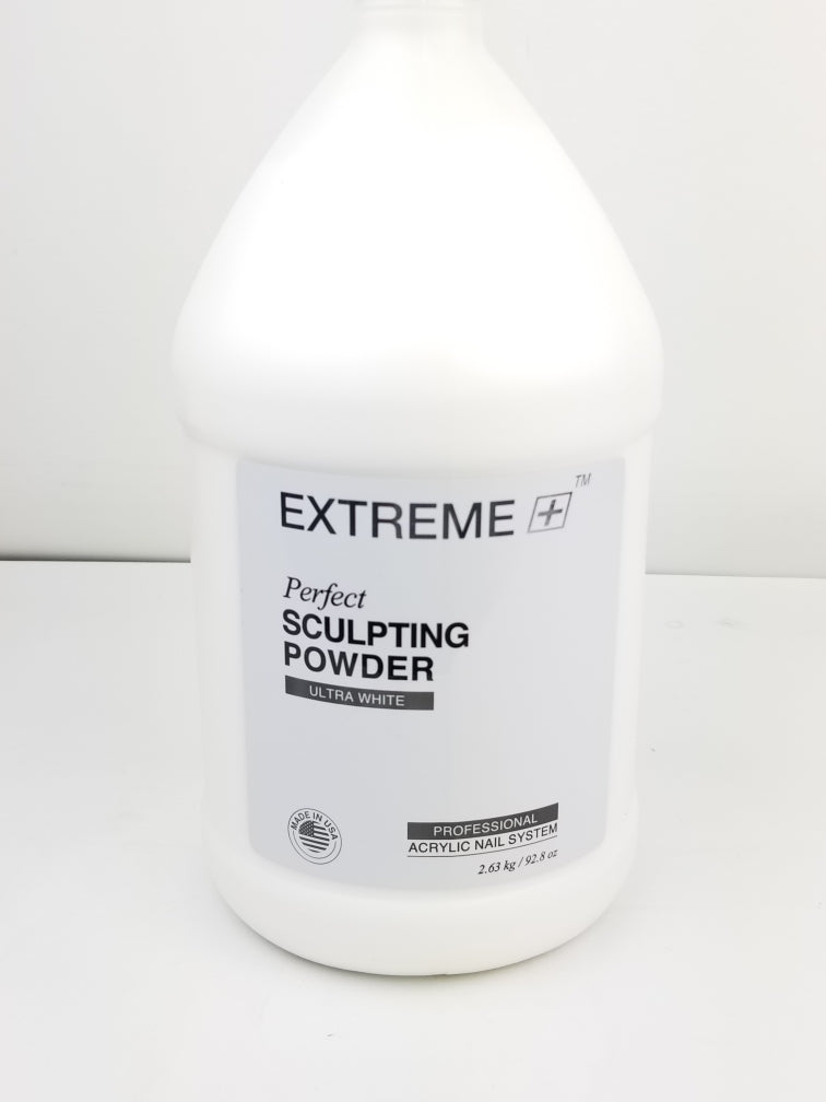 EXTREME+ Bột Tạo Hình Móng Acrylic 92.8 oz (1 Gallon) - Siêu Trắng