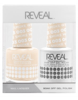Reveal Duo Gel and Nail Lacquer Set - 003 White Smoke