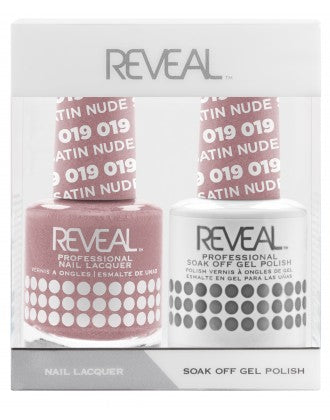 Reveal Duo Gel and Nail Lacquer Set - 019 Nude Satin