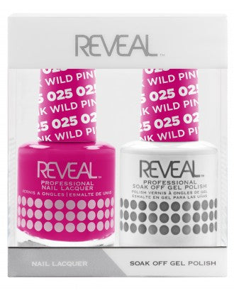 Reveal Duo Gel and Nail Lacquer Set - 025 Wild Pink