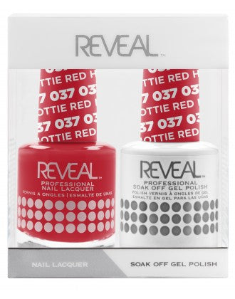 Reveal Duo Gel and Nail Lacquer Set - 037 Red Hottie