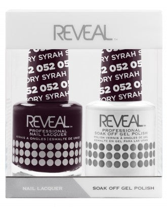Reveal Duo Gel and Nail Lacquer Set - 052 Savory Syrah