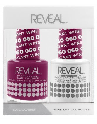 Reveal Duo Gel and Nail Lacquer Set - 060 Elegant Wine