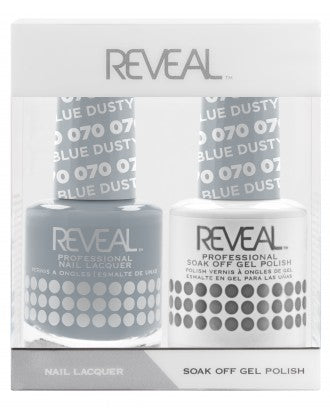 Reveal Duo Gel and Nail Lacquer Set - 070 Dusty Blue