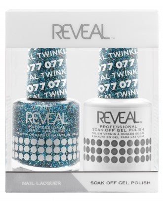 Reveal Duo Gel and Nail Lacquer Set - 077 Teal Twinkle