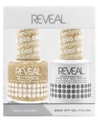Reveal Duo Gel and Nail Lacquer Set - 085 Glamorous Gold