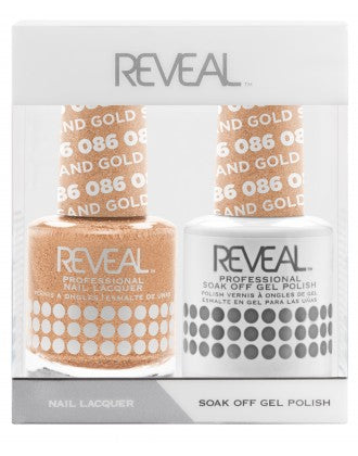 Reveal Duo Gel and Nail Lacquer Set - 086 Gold Sand