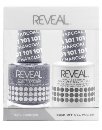 Reveal Duo Gel and Nail Lacquer Set - 101 Charcoal Luster