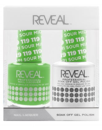 Reveal Duo Gel and Nail Lacquer Set - 119 Midori Sour