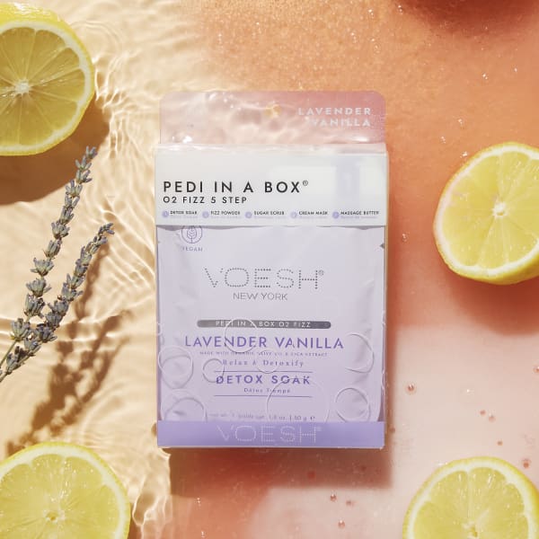VOESH Pedi in a Box O2 Fizz 5 Step - Lavender - Kit