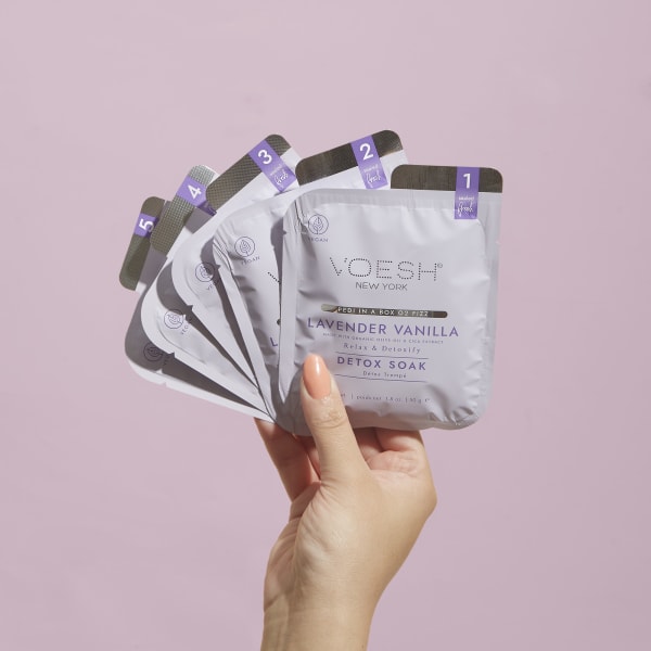 VOESH Pedi in a Box O2 Fizz 5 Bước - Hoa oải hương